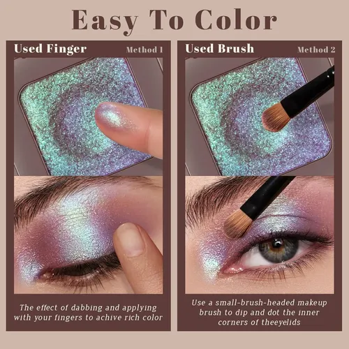 Paleta Duocromática Holográfica Gold Green