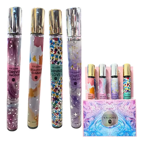 Estuche 4 Perfumes V.v. Love 35ml Varios Aromas Mujer