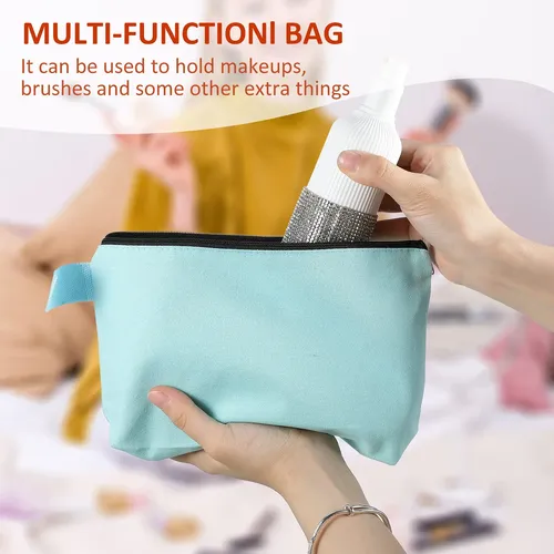 Bolsas De Maquillaje Saintrygo Canvas Travel Cosmetic, 10 Un