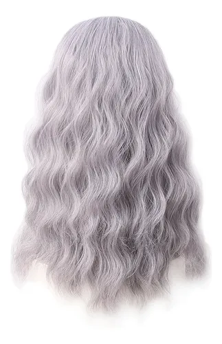 Peluca Con Tema De Fiesta, Bigote Largo Gris Yaki Grandpa