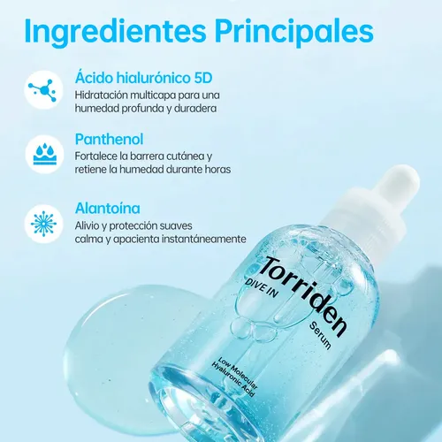 Sérum Hidratante De Ácido Hialurónico Dive-in F M De W Torri