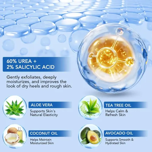 Crema De Urea, Crema For Pies Con Urea De Máxima Potencia,