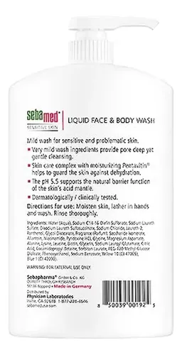 Gel De Baño Facial Y Corporal Sin Parabenos Sebamed Con Bomb