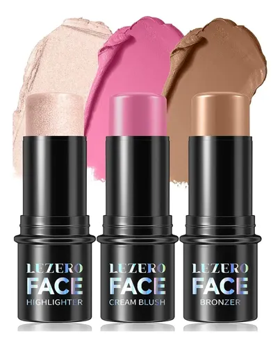 Pack Completo Iluminador, Rubor Y Bronceador En 3 Piezas