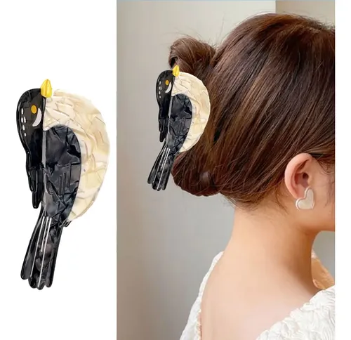 (5 #mold) Pinza De Pelo Para Cabello Largo, Respetuosa Con E Parrot