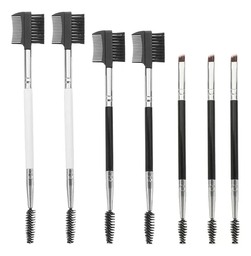 Set De 7 Brochas De Maquillaje Doble Punta, Estilo Mezclado