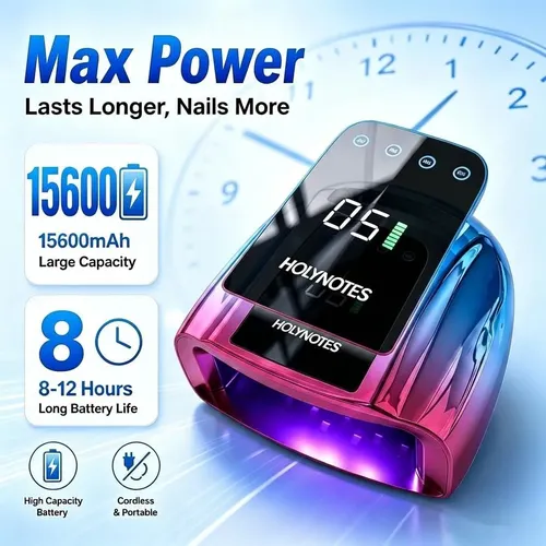 Lámpara Uv/led Para Uñas 96w Holynotes Blue