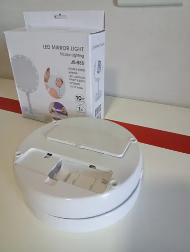 Espejo Portatil Con Luz Led Regulable Altura Y Recargable.