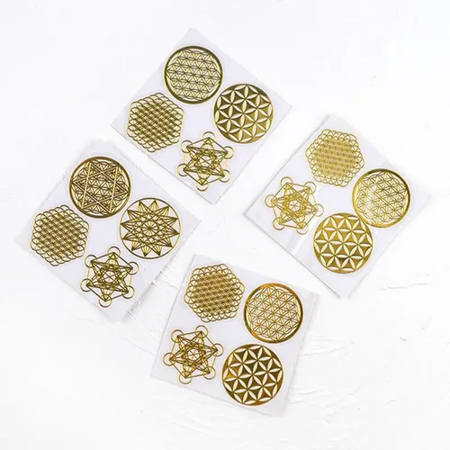 – Juego De 96 Pegatinas Metálicas Con Forma De Flor De La =