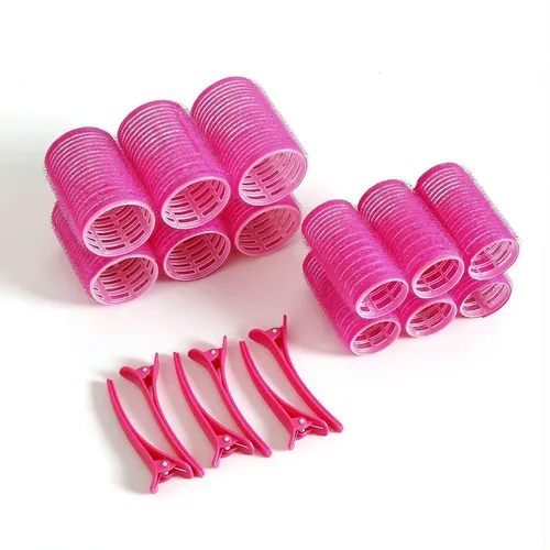 Kit De Rulos Auto Adherente Rodillo Para Cabello Sin Calor P