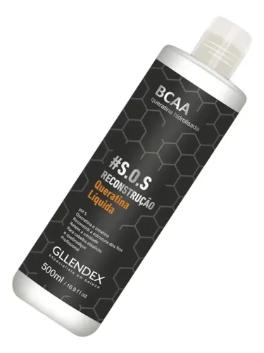 Queratina Liquida S.o.s Cauterizacion 500ml Bcaa Gllendex