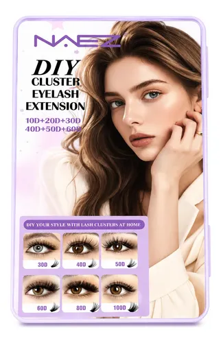 Librito De Extensiones De Pestañas Postizas Cluster Naez