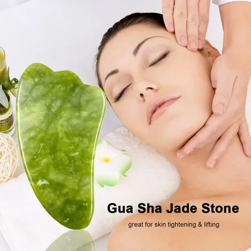 Herramienta De Raspado Gua Sha Board, Piedra De Jade, Guasha