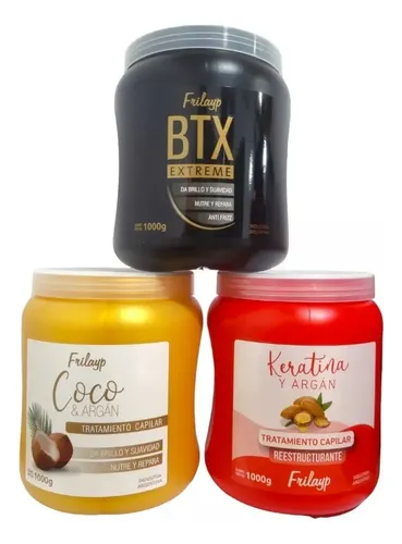 Baño De Crema Botox Extreme Nutricion Brillo X1k + Pote X240 Frilayp