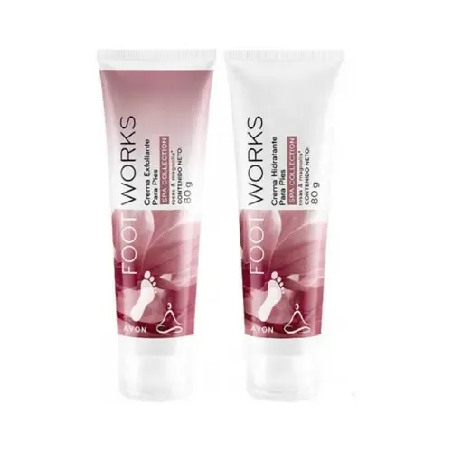 Kit Footworks Crema Para Pies Exfoliante Avon Spa Collection