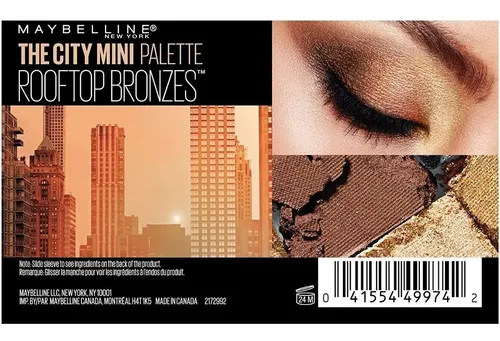 Paleta De Sombras Maybelline The City Mini Rooftop Bronzes