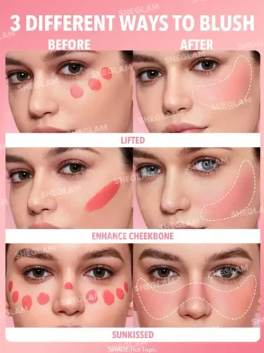 Sheglam Blush Rubor Colorete Liquido Maquillaje Tono Del Maquillaje Candy Apple