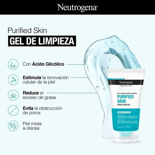 Gel De Limpieza Neutrogena Purified Skin X 150 Gr.