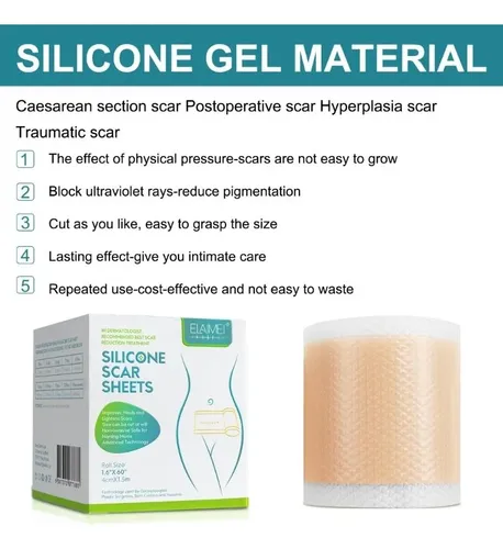 Rollo De Gel De Silicona Scar Patch De 150 Cm Para Terapia D