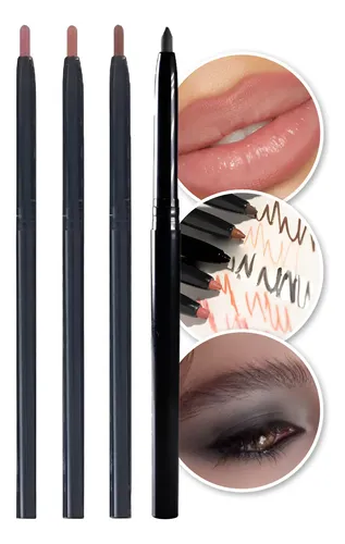 Set Delineadores De Labios Lápiz Retráctil Automatico Ap