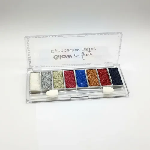 Caja De 24 Paletas Sombras Glitter De Ojos Glow Vibes Skora