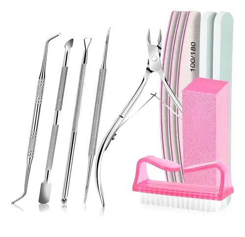 Kit De Para Manicure Y Limas Para Uñas Profesional 12 En 1