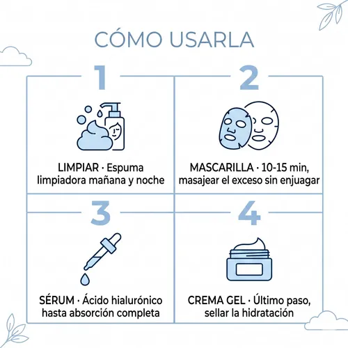 Kit Skincare Hidratante Coreano Mary&may Purito Hialurónico