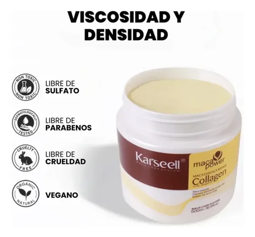 Mascarilla Capilar Karseell Colágeno Reparadora Hidratante