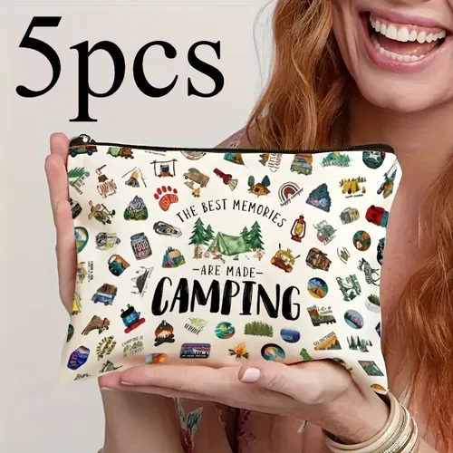 Bolsa De Maquillaje Con Cremallera Con Estampado Best Memori Estilo 1