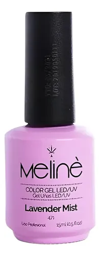 Esmalte Meline Nuevos Colores Gel Uv/led Semip. X 15 Ml Color 471 Lavander Mist