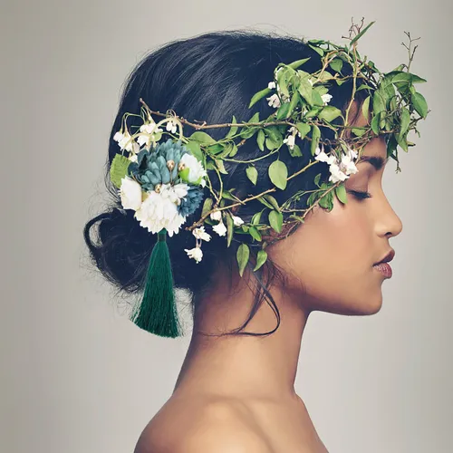 Pinza De Pelo Con Flor De Seda Falsa Estilo Japonés