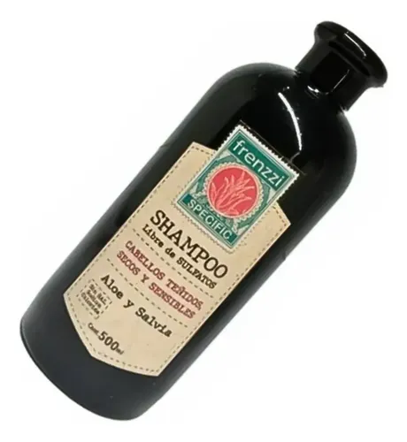 Frenzzi Shampoo Aloe Y Salvia Cabellos Teñidos Y Secos 500ml
