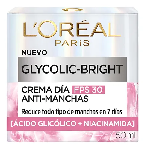 Crema Día Fps30 Anti-manchas Glycolic Bright L’oréal Paris