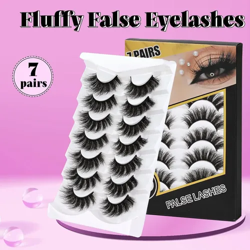 Pestañas Postizas Losha Lashes Fluffy 7 Pares Style1