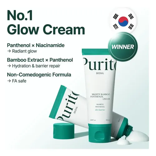 Purito Mighty Bamboo Panthenol Cream Hidratante 100ml