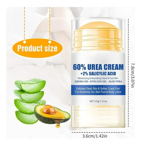 Crema Hidratante Para Pies, Crema De Urea Con 60% Urea Má