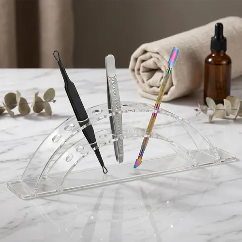 Organizador Porta Pinzas Para Extensión Pestañas Acrílico