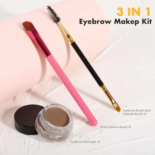 Kit De Gel Para Cejas Tosouatop 3 En 1 Con Pinceles