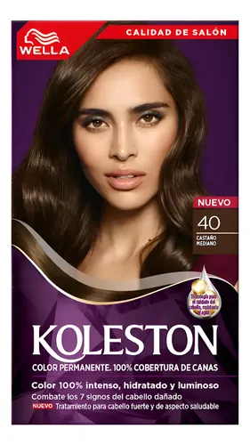 Tintura Koleston Kit Permanente Tono 40 Castaño Mediano