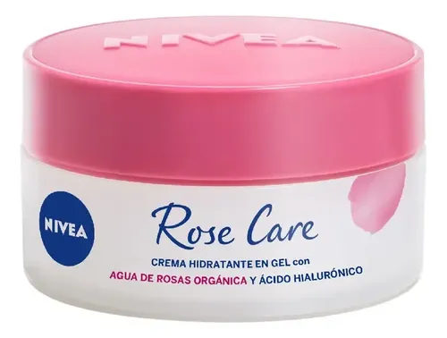 Crema facial hidratante en gel NIVEA Rose Care para todo tipo de piel x 50 ml