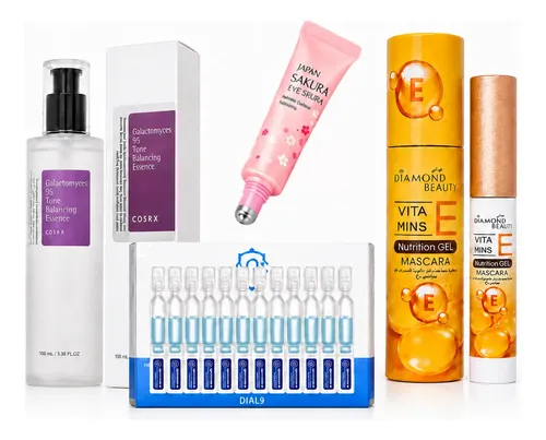 Kit 4u Cuidado Facial Contorno De Ojos Y Cremiento Pestañas
