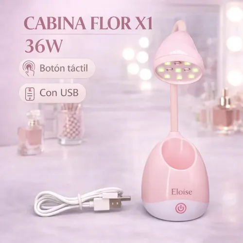 Cabina Lámpara Uv Led 36 Watts Uñas Esculpidas Eloíse Usb