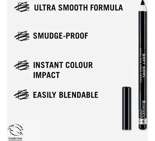 Rímel Soft Kohl Eyeliner Stormy Grey 0.04 Oz