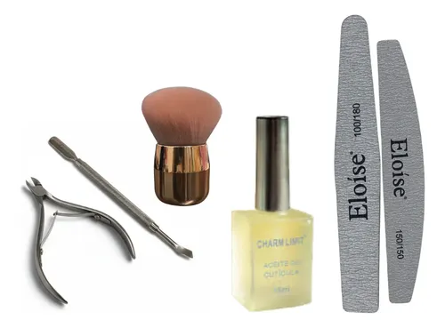 Kit Para Uñas Semipermanente Inicial En Casa+aceite Cuticula