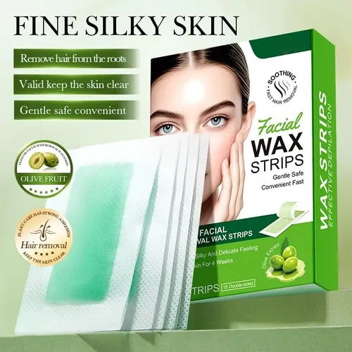 Bandas De Cera Fría Piel Sensible Oliva 30 U