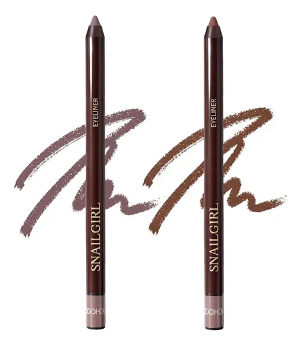Lápiz Delineador Gel Plum 2 Piezas Con Sacapuntas