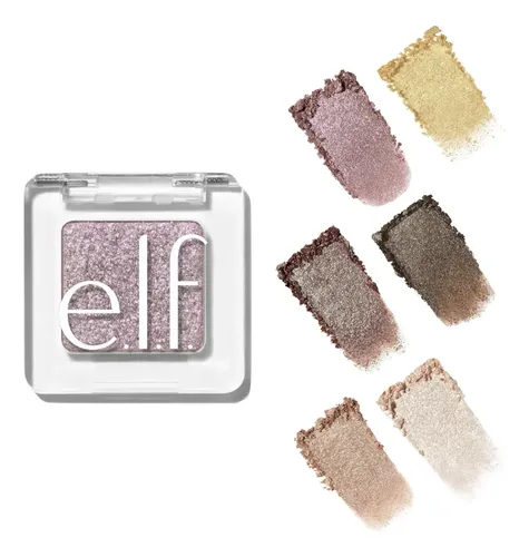 Elf Fine As Fleck Glitter Eyeshadow Sombras Brillantes Color Pop Off Pink