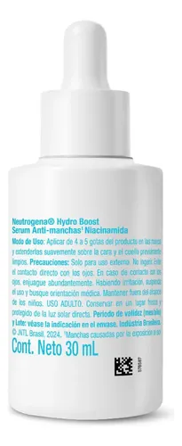 Sérum Neutrogena Hydro Boost Niacinamida X 30 Ml