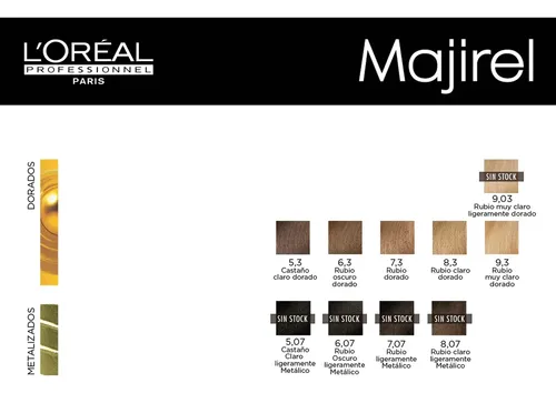 Loreal Profesional Majirel Kit X6 Tintura Con Amoniaco 50gr Tono A Elección