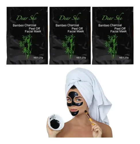 Mascarilla Para Puntos Negros Nariz, Carbon De Bambu X 10 Un